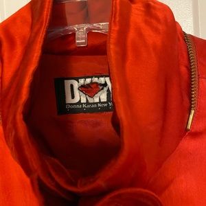 DONNA KARAN HUNTERS STYLE LONG JACKET